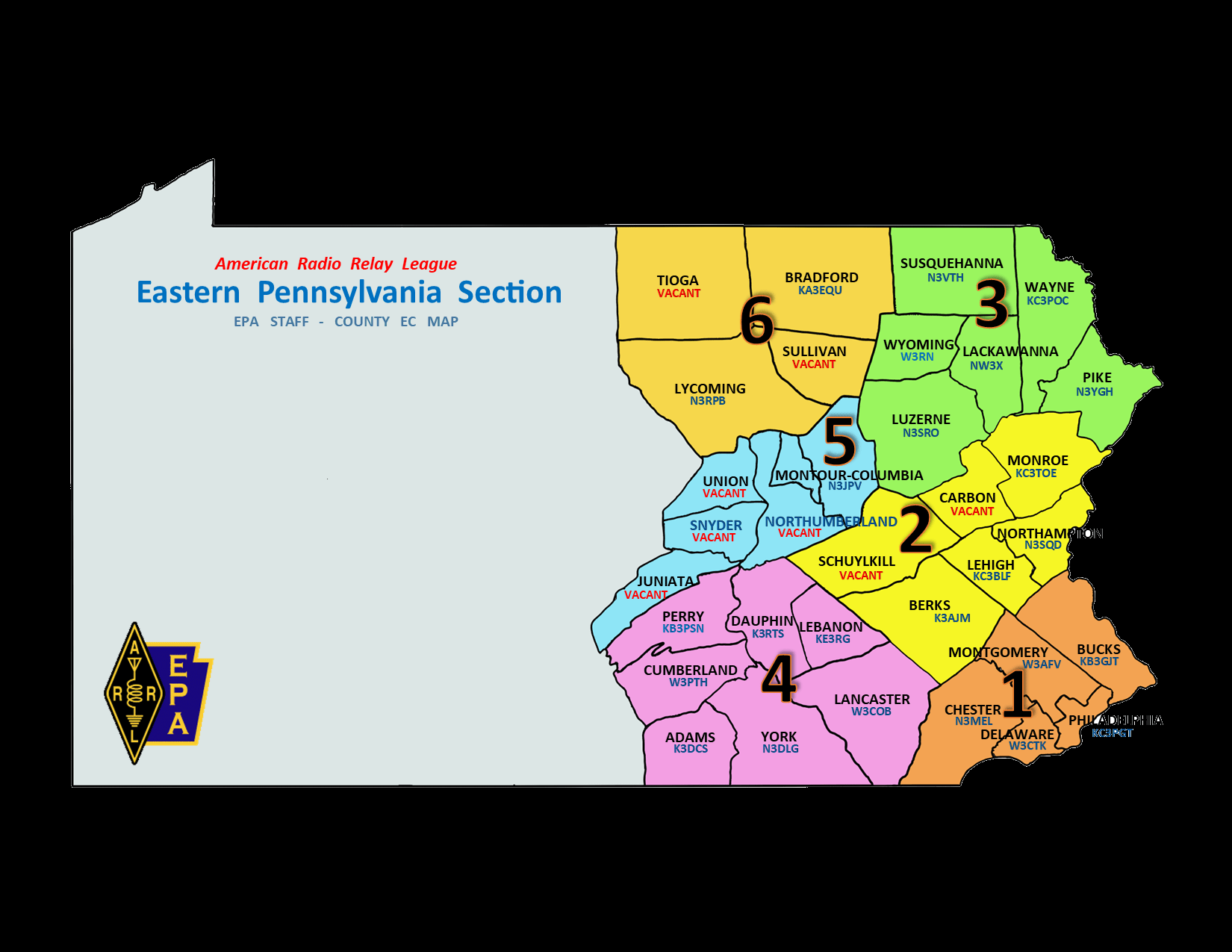 Arrl Section Map.pdf ARES – ARRL EPA SECTION